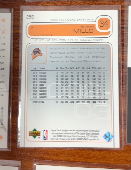1993 Upper Deck #34 Chris Mills — front
