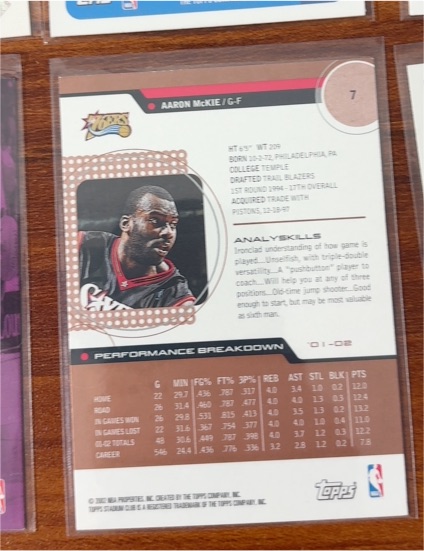 2006-07 Topps #7 Aaron McKie — front