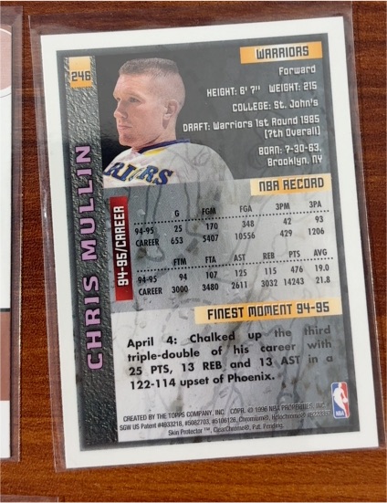 1994-95 Topps #246 Chris Mullin — front