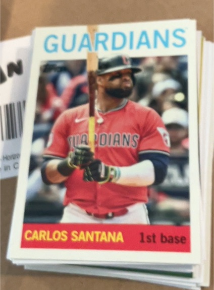 2025 Topps Archives #7 Carlos Santana — front