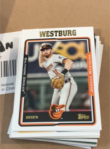 2025 Topps Archives #296 Jordan Westburg — front