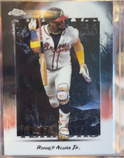 2025 Topps Chrome Update #NT-3 Ronald Acuna Jr. Night Terrors — front