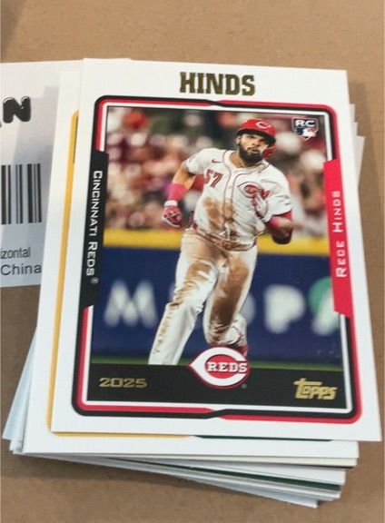 2025 Topps Archives - 2005 Topps #287 Rece Hinds — front
