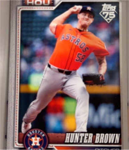2026 Topps Series 1 #264 Hunter Brown — front