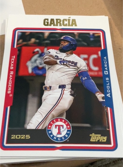 2025 Topps Archives #281 Adolis Garcia Texas Rangers — front