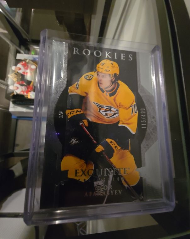 2023-24 Upper Deck Exquisite Collection Rookies #R30 Egor Afanasyev — front