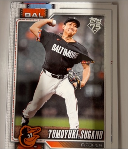 2026 Topps Series 1 #185 Tomoyuki Sugano — front