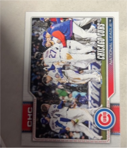 2026 Topps Series 1 #320 Chicago Cubs Team Card — front