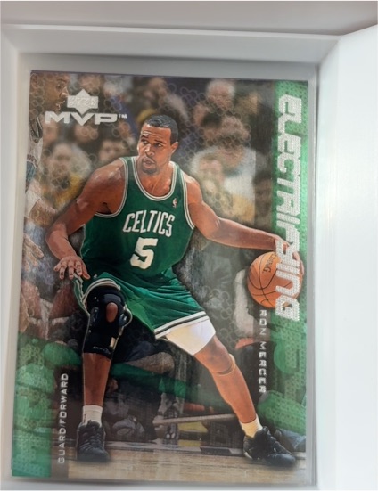 1999-00 Upper Deck MVP #E4 Ron Mercer Electrifying — front