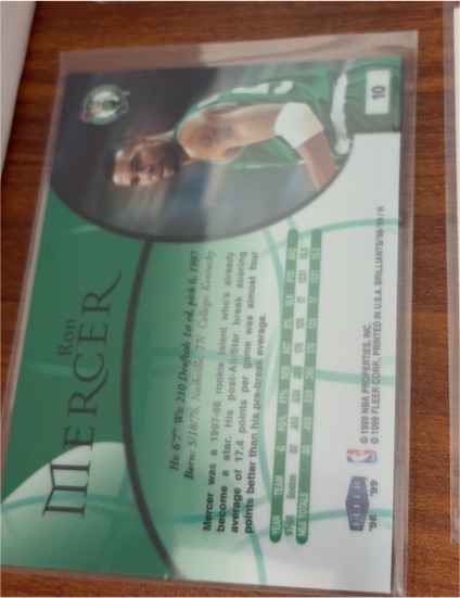 1997-98 Upper Deck Rookie Discovery #R6 Ron Mercer — front