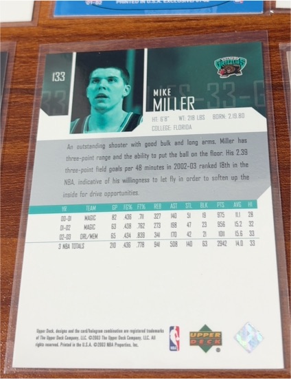 2003 Upper Deck #133 Mike Miller — front