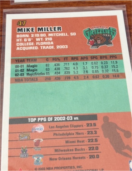 2004-05 Topps Bazooka #137 Mike Miller — front