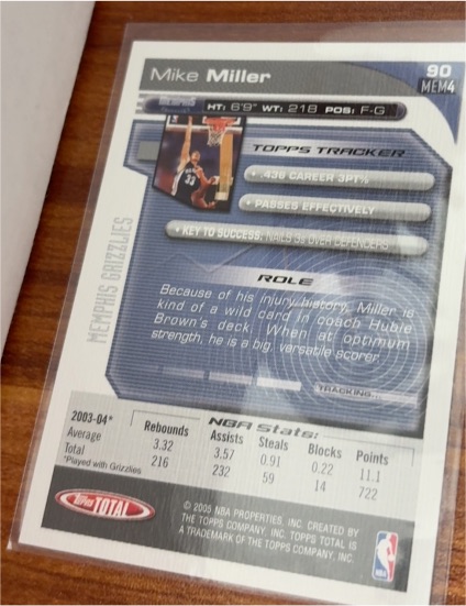 2004-05 Topps Total #90 Mike Miller — front