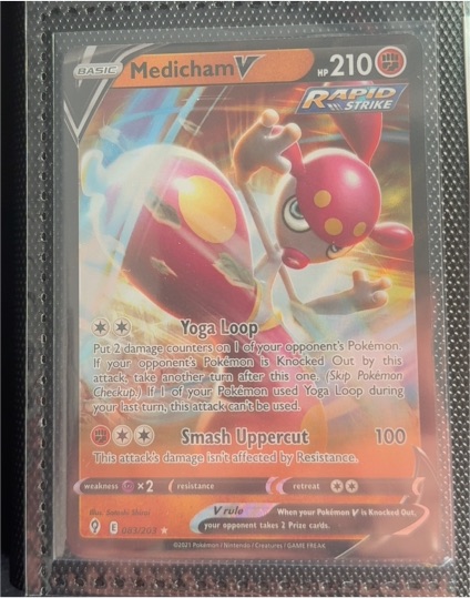 2021 Pokémon Evolving Skies #083 Medicham V — front