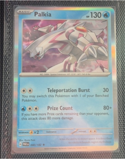 2023 Pokémon TCG SV04: Paradox Rift #040 Palkia — front