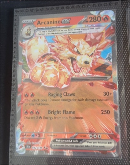 2023 Pokémon Scarlet & Violet #32 Arcanine ex — front