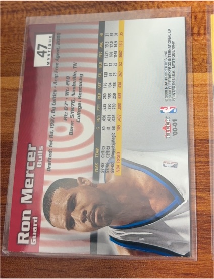 2000-01 Fleer #47 Ron Mercer — front