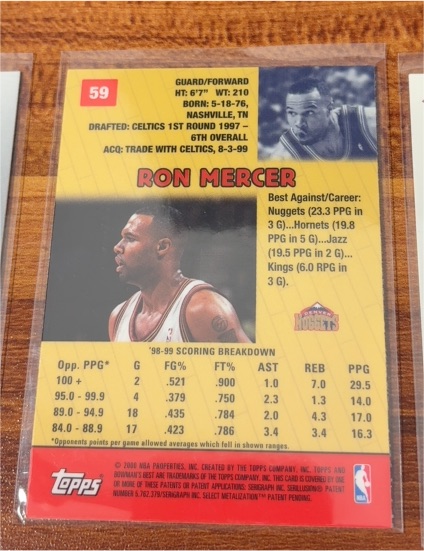 1997-98 Topps #124 Ron Mercer — front