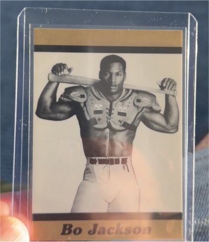 1990 Broder Bo Jackson Promo Card — front