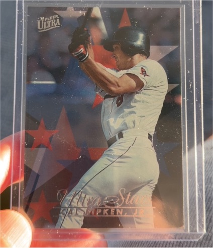 1996 Fleer Ultra #588 Cal Ripken Jr. — front