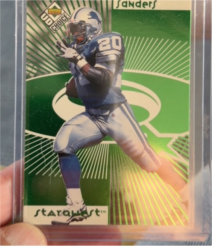 1998 Upper Deck UD Choice Starquest #20 Barry Sanders — front