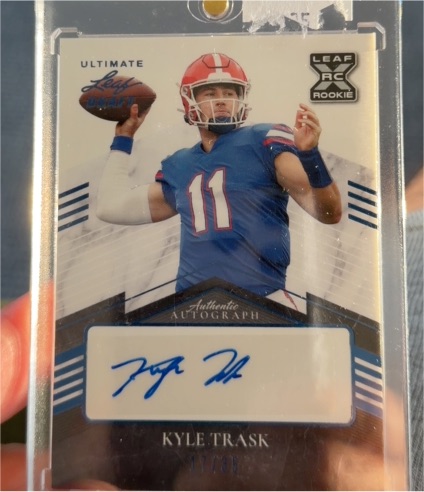 2021 Leaf Ultimate Draft #BA-KT1 Kyle Trask — front
