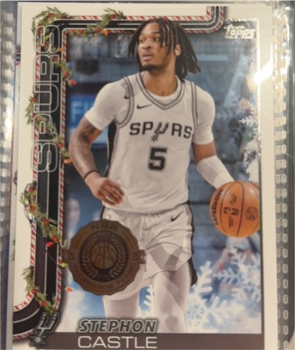 2025-26 Topps Holiday #H158 Stephon Castle — front
