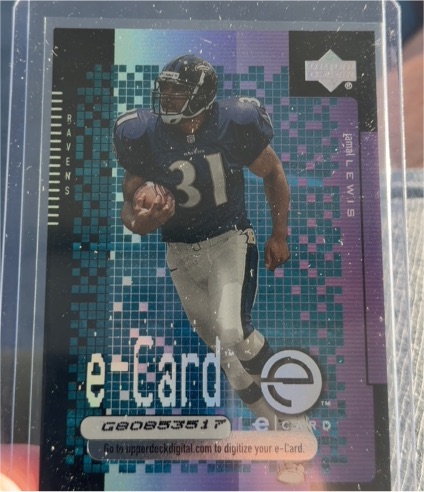 2000 Upper Deck e-Card #JL Jamal Lewis — front