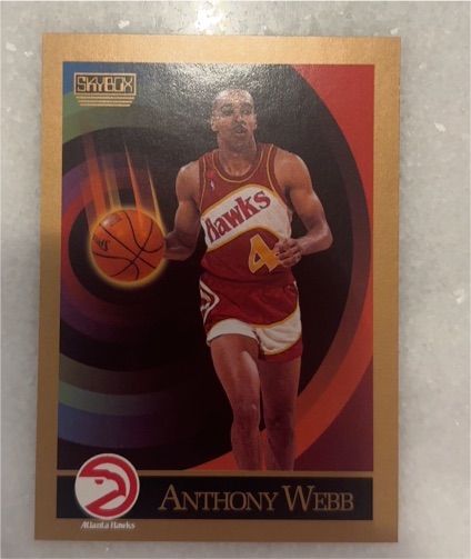 1990 SkyBox #10 Anthony Webb — front