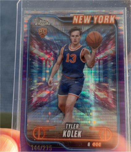2024-25 Topps Chrome #167 Tyler Kolek — front