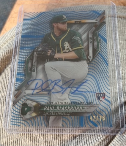 2018 Topps High Tek #HT-PB Paul Blackburn — front