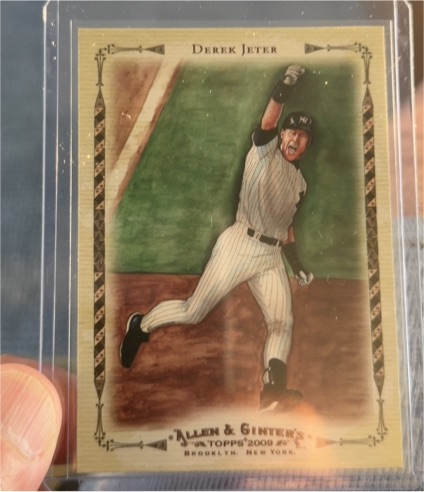 2009 Topps Allen & Ginter #AGHS18 Derek Jeter Highlight Sketches — front