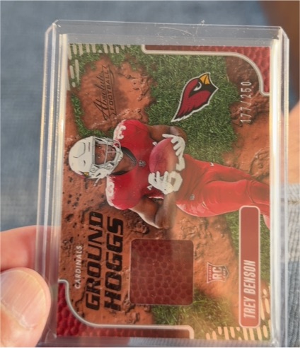 2024 Panini Absolute Ground Hoggs Materials #GHM-TBN Trey Benson — front