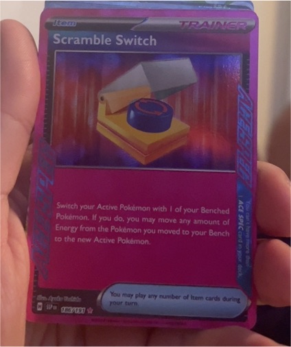 2023 Pokémon SV08: Surging Sparks #186 Scramble Switch — front