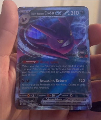 Team Rocket's Crobat ex 122/182 Sv10: Destined Rivals — front