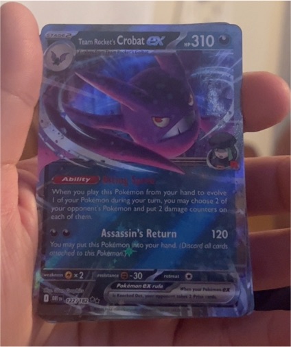 2022 Pokémon SV10: Destined Rivals #122 Team Rocket's Crobat ex — front
