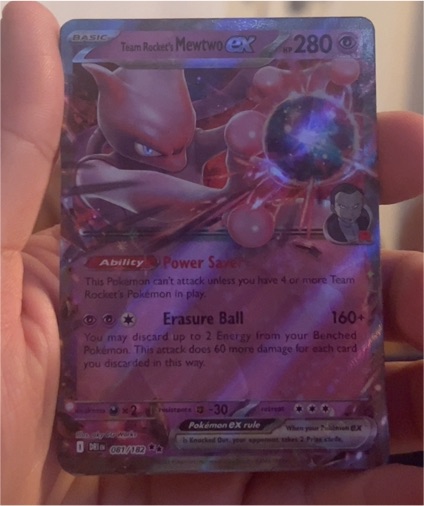 2025 Pokémon Sv10: Destined Rivals #81 Team Rocket's Mewtwo EX — front