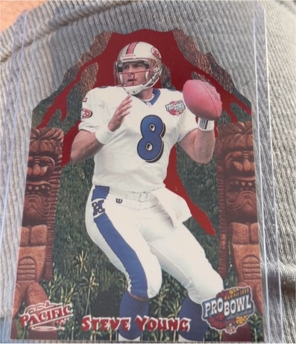1999 Pacific Pro Bowl Die-Cut #18 Steve Young — front