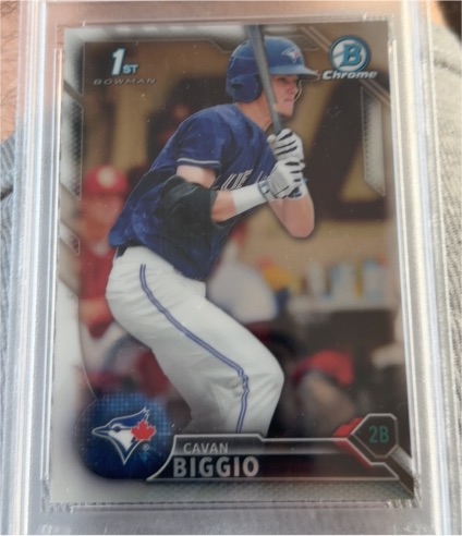 2016 Bowman Chrome Draft #BDC81 Cavan Biggio Rookie Card — front