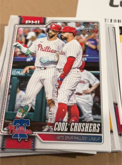 2026 Topps Series 1 #197 Cool Crushers Philadelphia Phillies — front