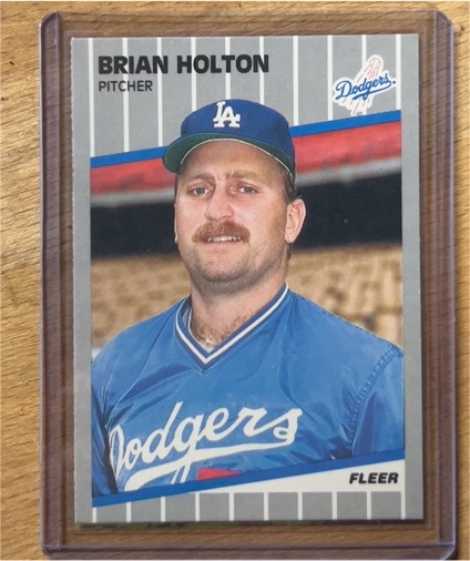 1989 Fleer #63 Brian Holton — front