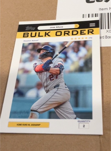 2026 Topps Flagship #BO-10 Jose Altuve Bulk Order — front