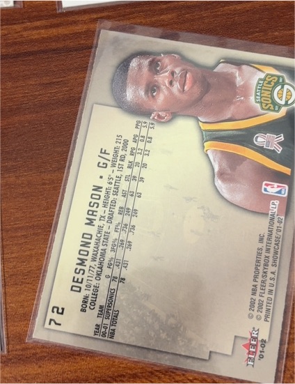 2001 Fleer #72 Desmond Mason — front