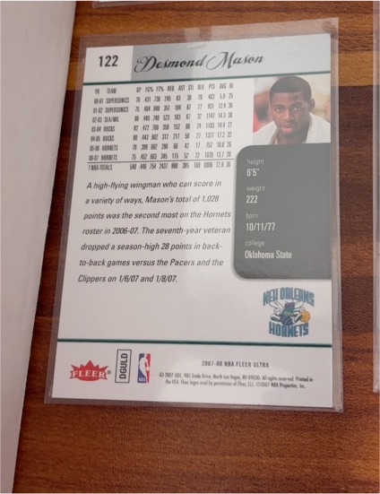 2007-08 Fleer Ultra #122 Desmond Mason — front