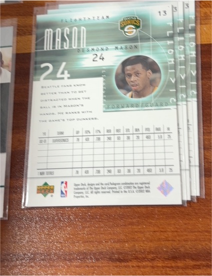 2001-02 Upper Deck Flight Team #13 Desmond Mason — front