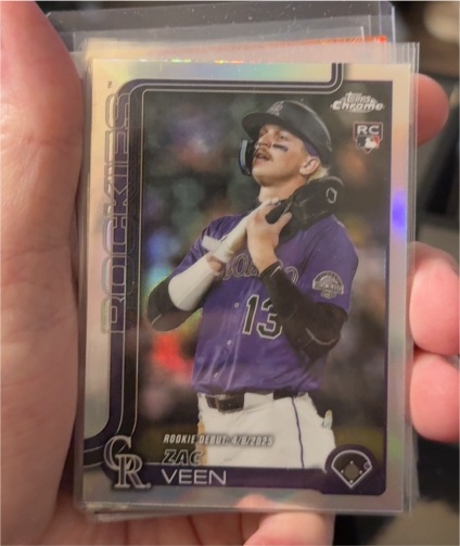 2025 Topps Chrome Update Series #USC186 Zac Veen — front