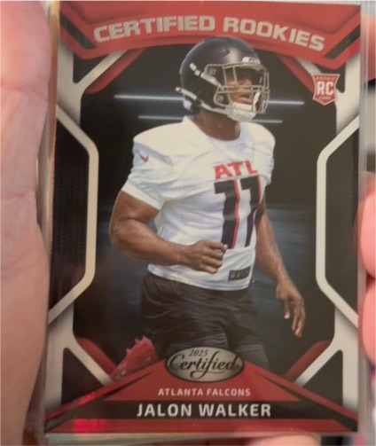 2025 Panini Certified #CRK-JWR Jalon Walker Certified Rookies — front