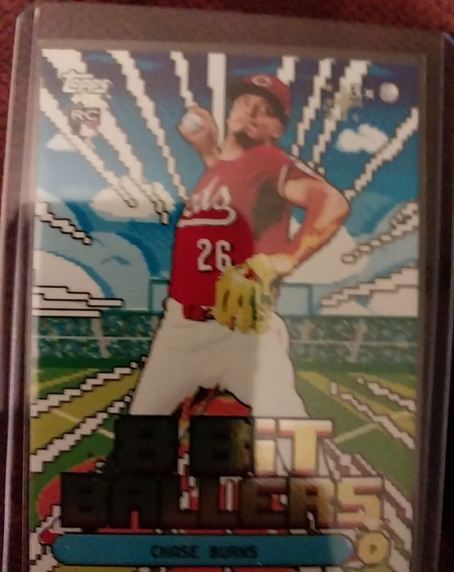 2026 Topps Series 1 #8B-3 Chase Burns 8 Bit Ballers Insert Rookie — front