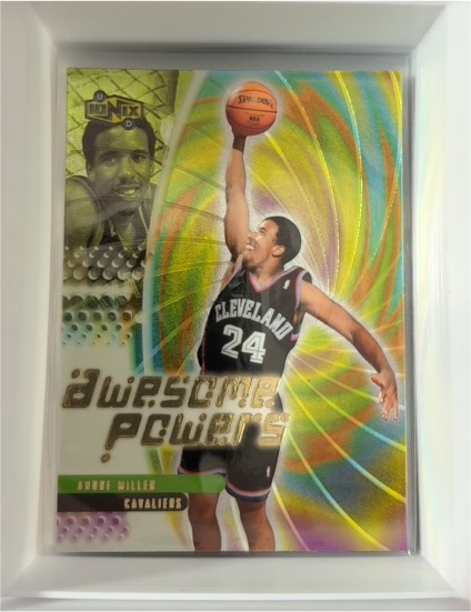 1999-00 UD Ionix Awesome Powers #AP15 Andre Miller — front