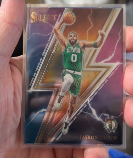2023-24 Panini Select #14 Jayson Tatum Thunder Lane — front